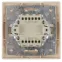 Выключатель Intro Plano 1-102-04 одноклавишный с подсветкой, 10А-250В, IP20, СУ, шампань