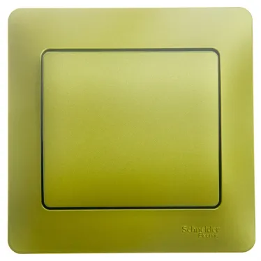 GLOSSA выключатель 1-клавишный в сборе сх.1 фисташковый