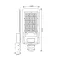Уличный светильник SPP-502-0-50K-080 консольный 80Вт 5000K 8400Лм IP65 полный раструб