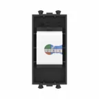 Avanti Телефонная розетка RJ-12 без шторки модульная, Черный матовый, 1 модуль