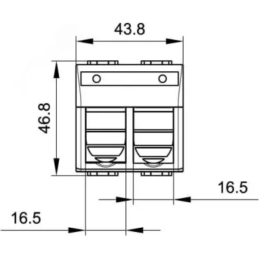 BRAVA Розетка компьютерная RJ45х2 категория 5е 2 разъема PcNet белая