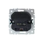 BRITE Розетка с заземлением с защитными шторками 16А с USB A+C 18Вт РЮш11-1-БрКр бежевый