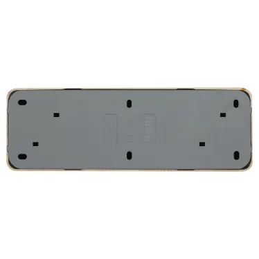 Розетка Intro Quadro 2-208-11 с заземлением четырехместная 4х2P+E, 16А-250В, IP20, ОУ, сосна
