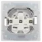 Розетка Intro Accent 6-209-01 , 2P+E Schuko с крышкой штор., 16А-250В, IP44, СУ, AL/CU, белый