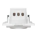 Стокгольм Механизм Розетки 1-местной с/з, USB 2A 16А винтовые клеммы белый с защ. штор. EKF