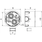 Avanti Подрозеточная коробка для сплошных стен