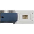 Корпус пластиковый навесной на 8 модулей ЩРН-П-8 IP41 UNION Compact черная прозрачная дверь