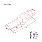 Коробка установочная для полых стен, 68х45 мм С3Е3, REXANT