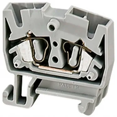 МИНИ КЛЕММНИК ПРУЖ,15MM DIN,ПРОХОД, 2ТЧК, 2,5ММ?,СЕРЫЙ