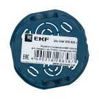Коробка установочная КМТ-010-033 для твердых стен (71х45) с саморезами IP20 розничный стикер PROxima