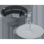Коробка NSS-DB-HW-103-50-BL распаячная скрытого монтажа с мет. лапками и крышкой черная d103х50
