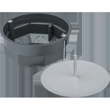 Коробка NSS-DB-HW-103-50-BL распаячная скрытого монтажа с мет. лапками и крышкой черная d103х50