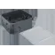 Коробка NSS-DB-SW-100-100-50-BL распаячная скрытого монтажа с крышкой черная 100х100х50