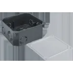 Коробка NSS-DB-SW-100-100-50-BL распаячная скрытого монтажа с крышкой черная 100х100х50