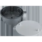 Коробка NSS-DB-SW-93-30-BL распаячная скрытого монтажа для твердых стен с крышкой черная d93х30