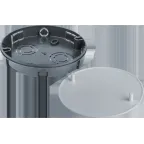 Коробка NSS-DB-SW-93-15-BL распаячная скрытого монтажа для твердых стен с крышкой черная d93х15