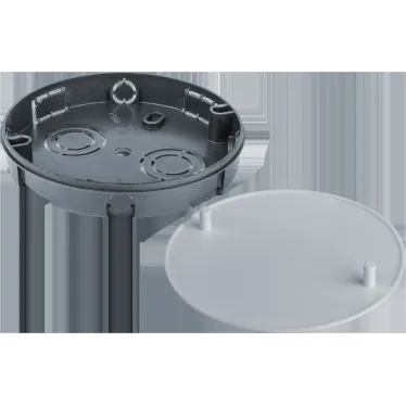 Коробка NSS-DB-SW-93-15-BL распаячная скрытого монтажа для твердых стен с крышкой черная d93х15