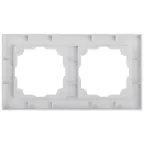 Рамка для розеток и выключателей Intro Accent 6-502-01 на 2 поста, СУ, белый