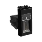 Avanti HDMI розетка ''Черный квадрат'' модульная, тип А-А, 1 модульная