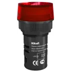 Лампа ADDS 22мм красная LED 220В