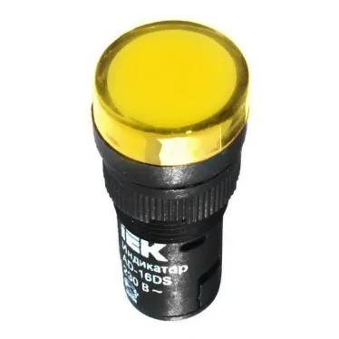 Лампа AD16DS(LED)матрица d16мм желтый 110В AC/DC   | BLS10-ADDS-110-K05-16 | IEK