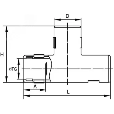 Тройник открывающийся IP40 D-20мм