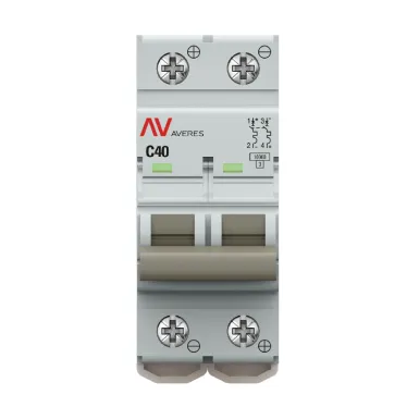 Выключатель автоматический AV-10 DC 2P 40A (C) 10kA AVERES