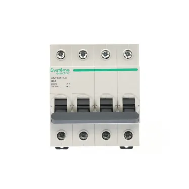Выключатель автоматический четырехполюсный (АВ) B 63А 4P 6kA 400В City9 Set