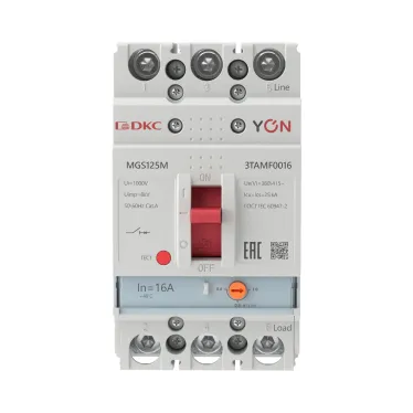 Автоматический выключатель YON MGS125 3P 12,8-16A 25kA
