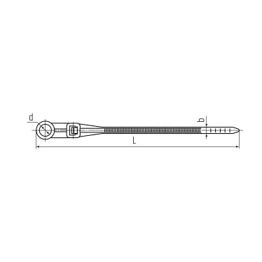 Стяжка нейлоновая КСО 4х110 (черн) (100шт)