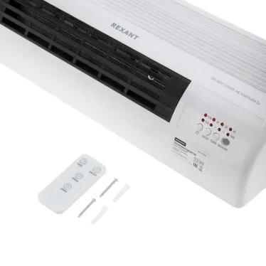 Тепловентилятор электрический настенный PTC 2кВт, белый
