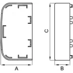 Заглушка 140х50 IN-Liner FRONT