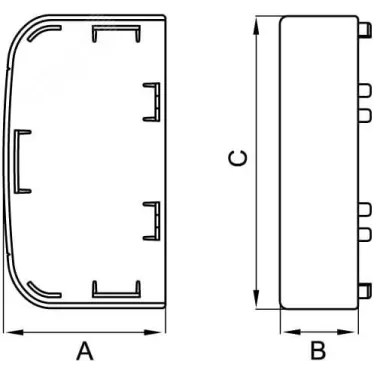 Заглушка 140х50 IN-Liner FRONT