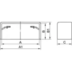 Заглушка для кабель-канала LM 40x17 ( 2 шт в пакете)