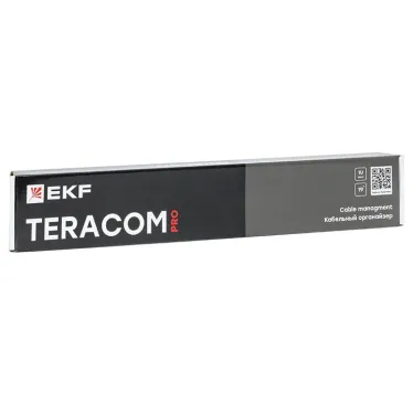 Органайзер кабельный TERACOM PRO 1U 5 колец чёрный
