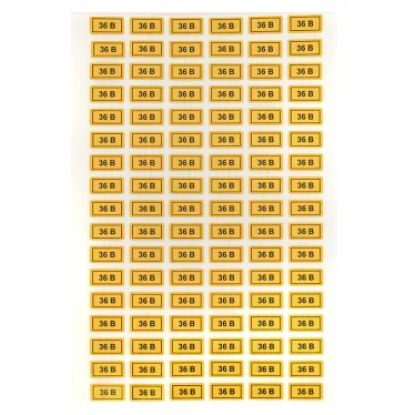 Наклейка 36В 10х15мм (1шт)
