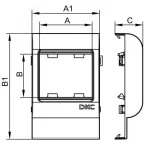 Рамка-суппорт под 2 модуля 45x45мм PDA-45N 120 IN-Liner