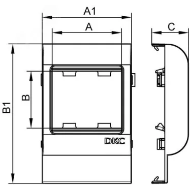 Рамка-суппорт под 2 модуля 45x45мм PDA-45N 150 IN-Liner