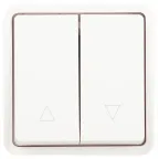 Переключатель Эксперт 11-1528-01 для жалюзи кнопочный IP55, 10АХ-250В, СУ, белый