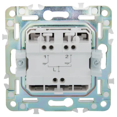 SKANDY Выключатель жалюзи 10А SK-V12G графит IEK