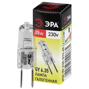 Лампа галогенная GY6.35-JCD-35W-230V (галоген, капсула, 35Вт, нейтр, GY6.35)