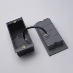 Светильник светодиодный ДВУ-5w 4000К IP65 прямоугольник черный