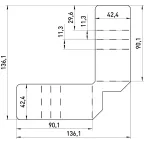 Подвесное крепление SPL-FIX4 для потолков Грильято серии SPL-540 4 шт