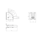 Кронштейн для уличного светильника с переменным углом 230*150*130 d60mm SPP-AC2-0-230-060