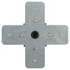 Коннектор TR-1PA-СX-BK X-образный для однофазного шинопровода черный