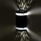 Светильник уличный ERAFS012-11 на солнечной батарее настенный Кружево 2 LED 9*16*15 см