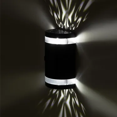 Светильник уличный ERAFS012-11 на солнечной батарее настенный Кружево 2 LED 9*16*15 см