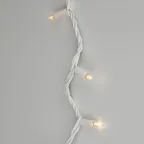 Светодиодная новогодняя гирлянда нить белый каучук 3 м тёплый свет 30 LED, IP65 ERAPS-WK3