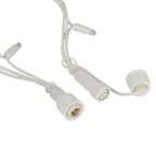 Светодиодная новогодняя гирлянда нить белый каучук 3 м тёплый свет 30 LED, IP65 ERAPS-WK3
