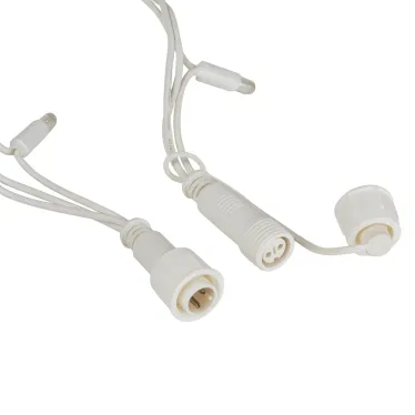 Светодиодная новогодняя гирлянда нить белый каучук 3 м тёплый свет 30 LED, IP65 ERAPS-WK3